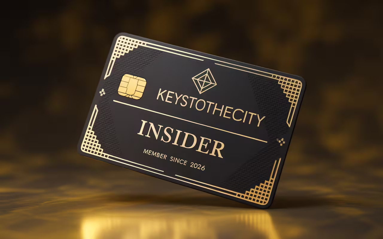 KEYSTOTHECITY gold membership card for Vancouver luxury concierge service